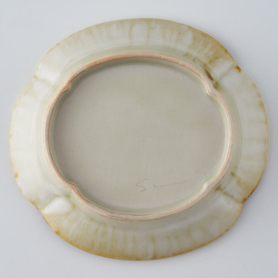 作家　鈴木まどか　彫花紋木瓜小皿