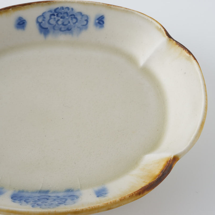 作家　鈴木まどか　彫花紋木瓜小皿