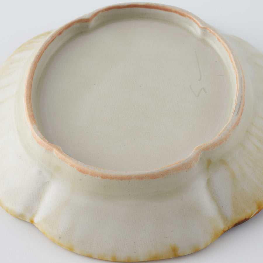 作家　鈴木まどか　彫花紋木瓜小皿