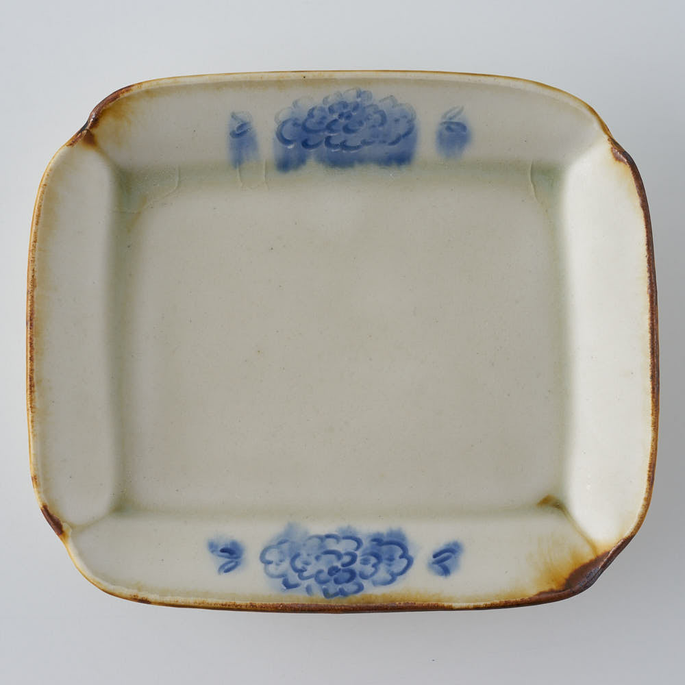 作家　鈴木まどか　彫花紋四方小皿