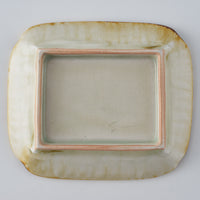 作家　鈴木まどか　彫花紋四方小皿