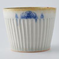 作家　鈴木まどか　彫花紋鎬蕎麦猪口