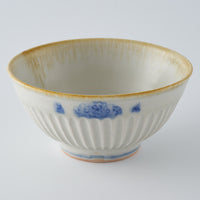 作家　鈴木まどか　彫花紋鎬飯碗