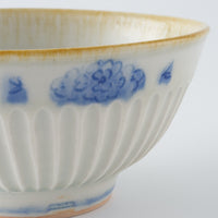 作家　鈴木まどか　彫花紋鎬飯碗