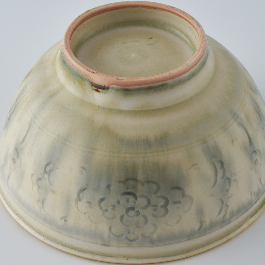 作家　鈴木まどか　彫花紋飯碗