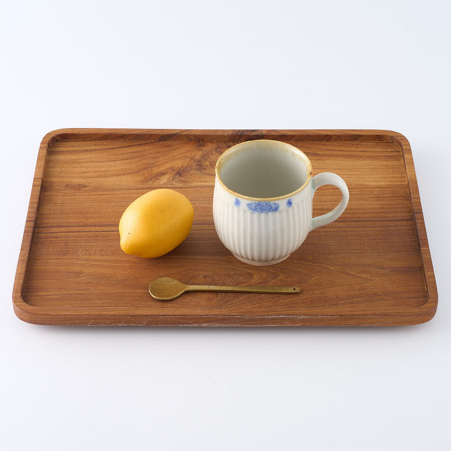 作家　鈴木まどか　彫花紋鎬丸マグ