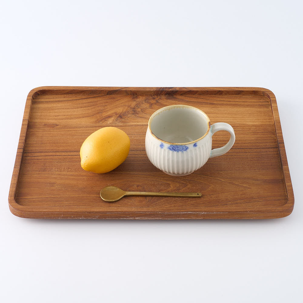 作家　鈴木まどか　彫花紋鎬マグ