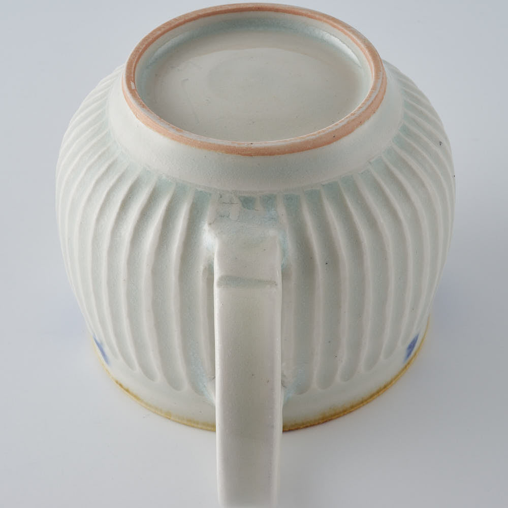 作家　鈴木まどか　彫花紋鎬マグ