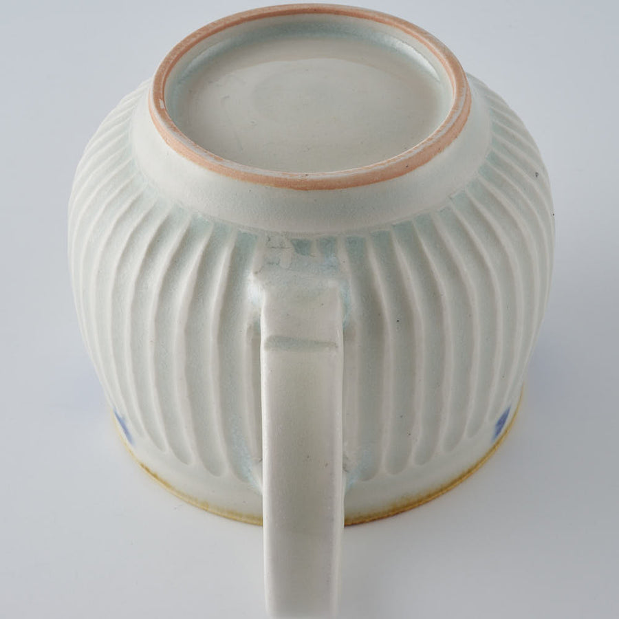 作家　鈴木まどか　彫花紋鎬マグ