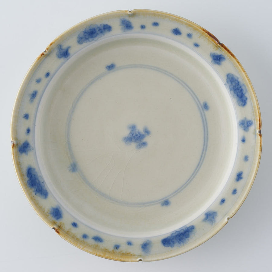 作家　鈴木まどか　安南彫花紋五寸リム皿