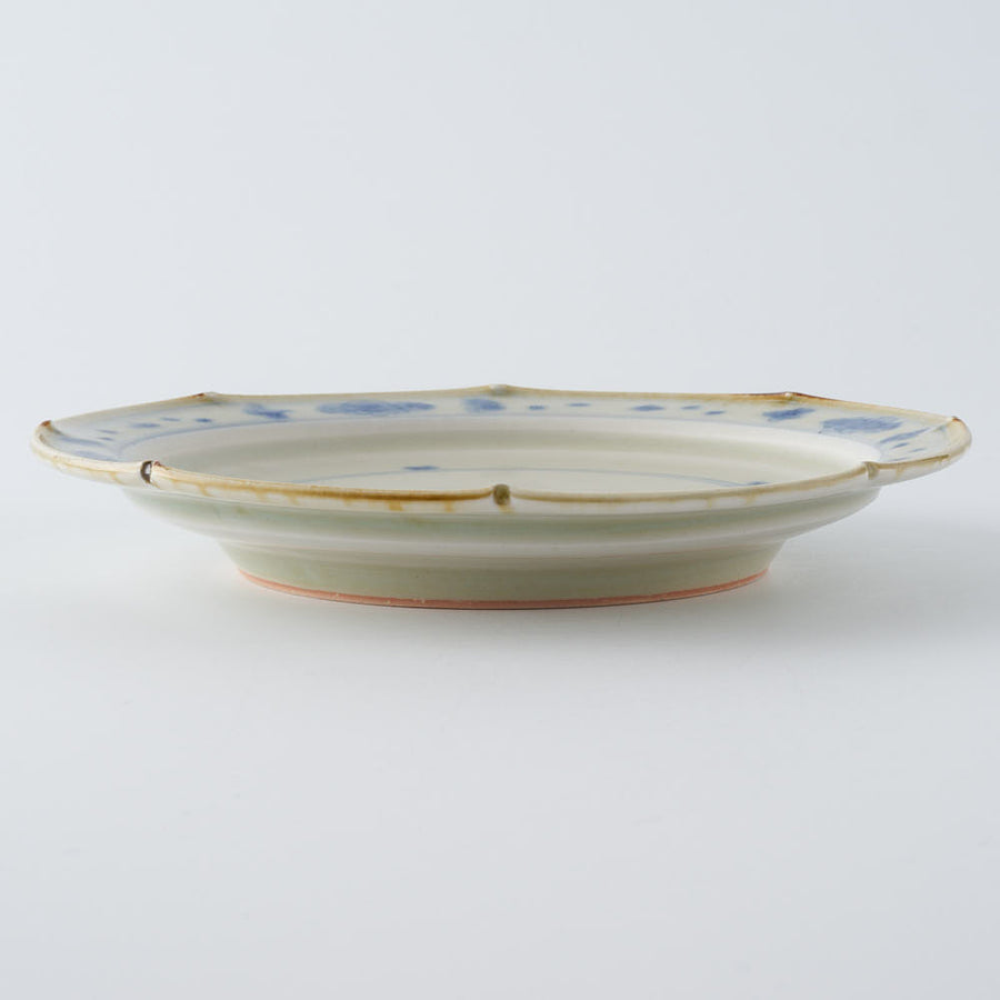 作家　鈴木まどか　安南彫花紋五寸リム皿