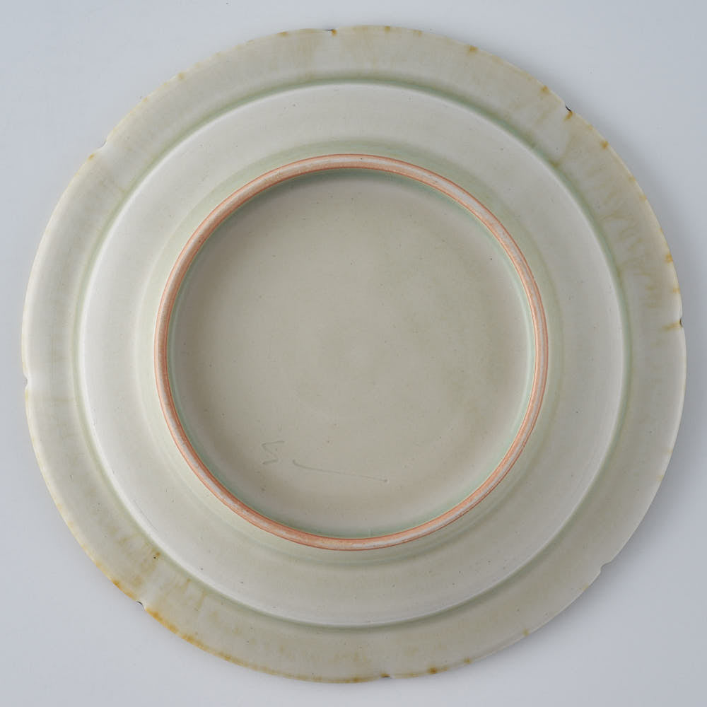 作家　鈴木まどか　安南彫花紋五寸リム皿