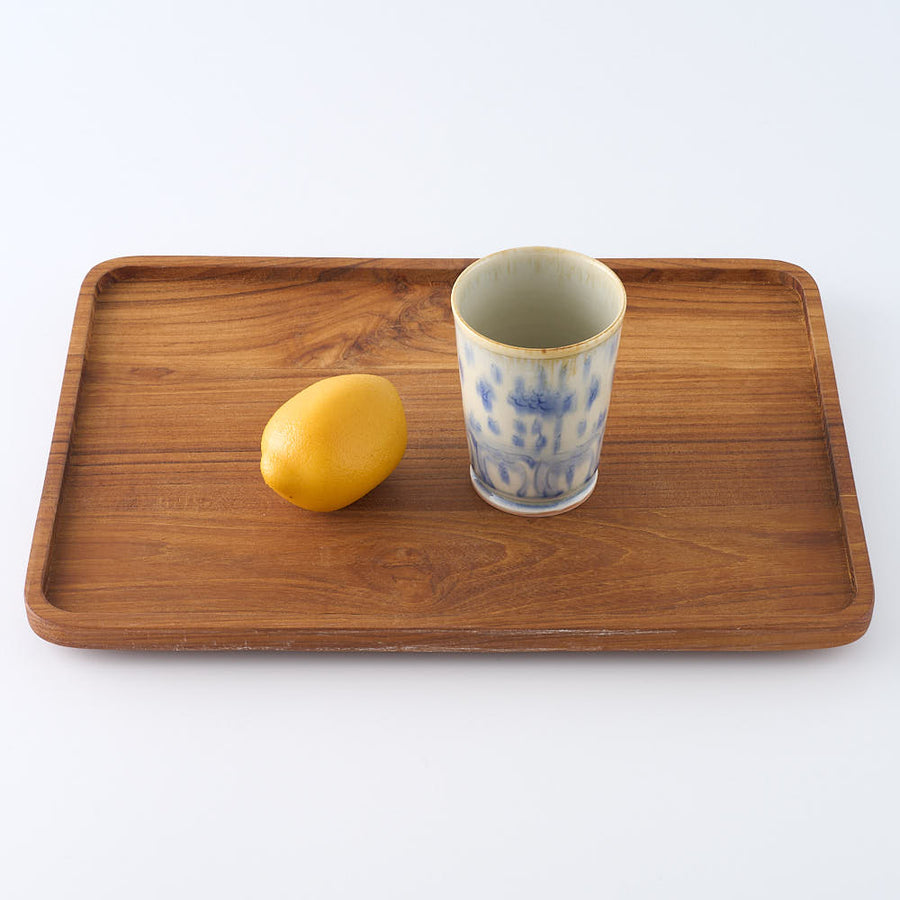 作家　鈴木まどか　彫花文足付杯