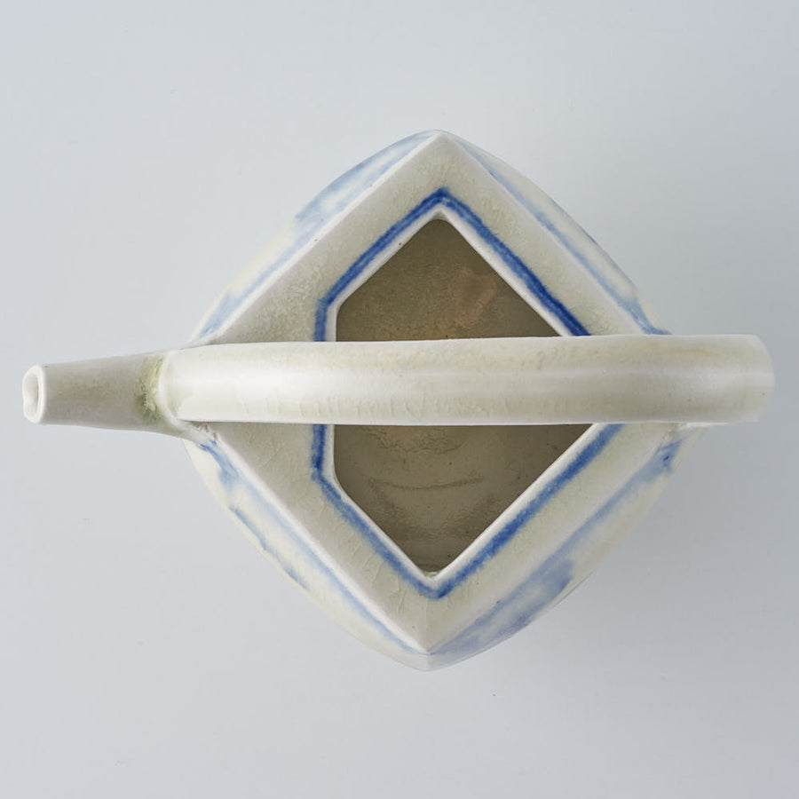 作家　鈴木まどか　安南染付四角注器