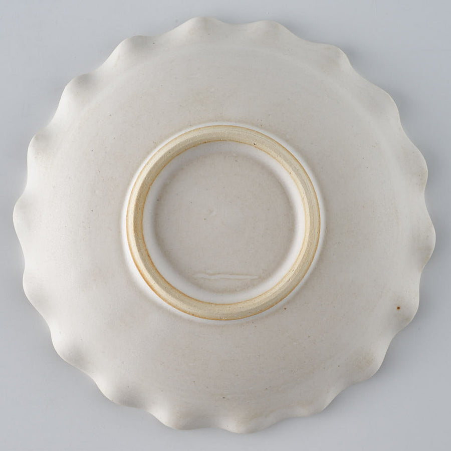 作家　水谷ちえみ　フリル皿