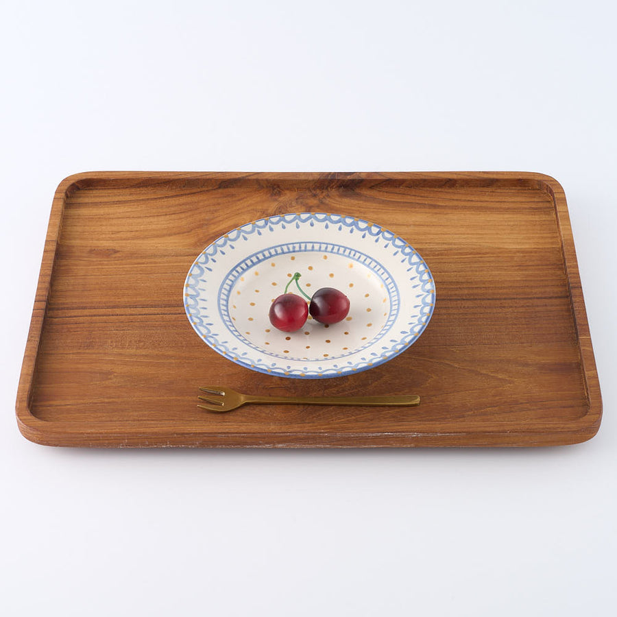 作家　水谷ちえみ　金彩プレートつや