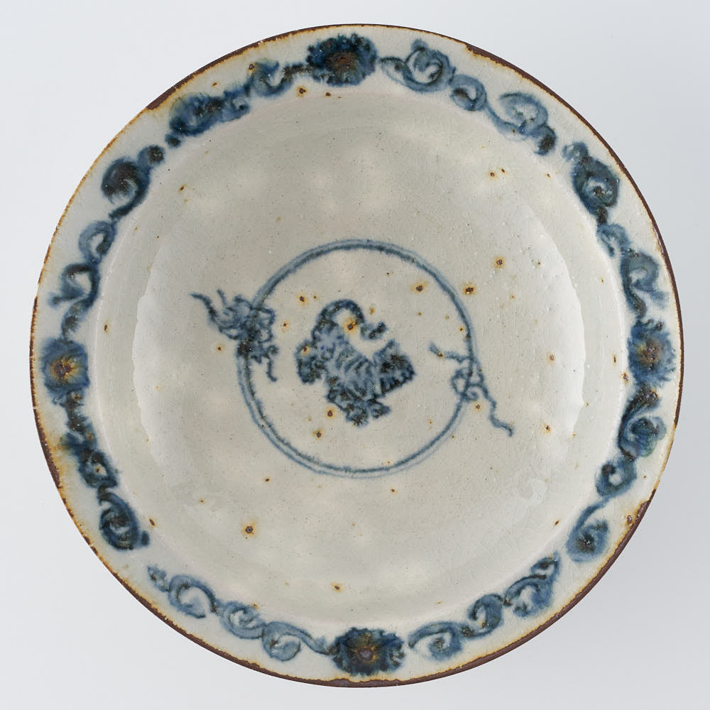 作家　市野吉記　安南手　リム浅鉢（虎）4