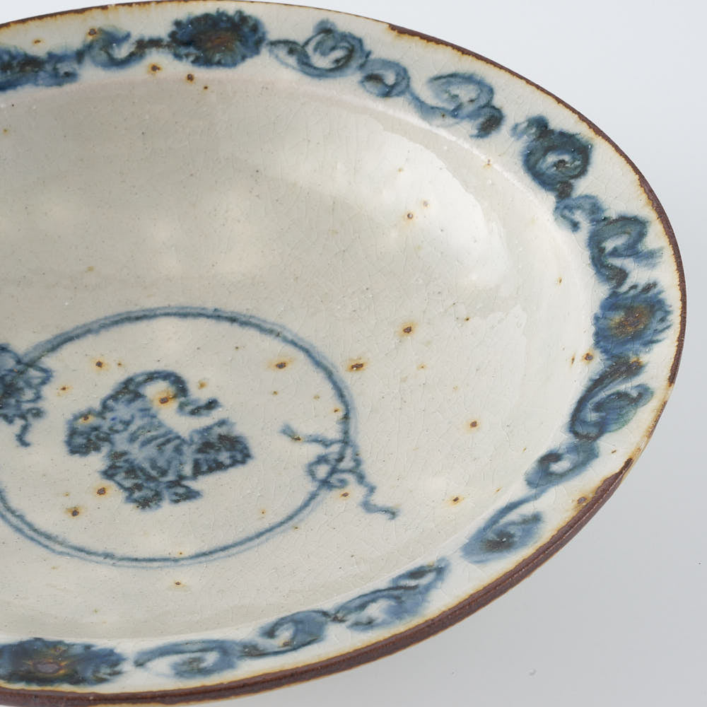 作家　市野吉記　安南手　リム浅鉢（虎）4