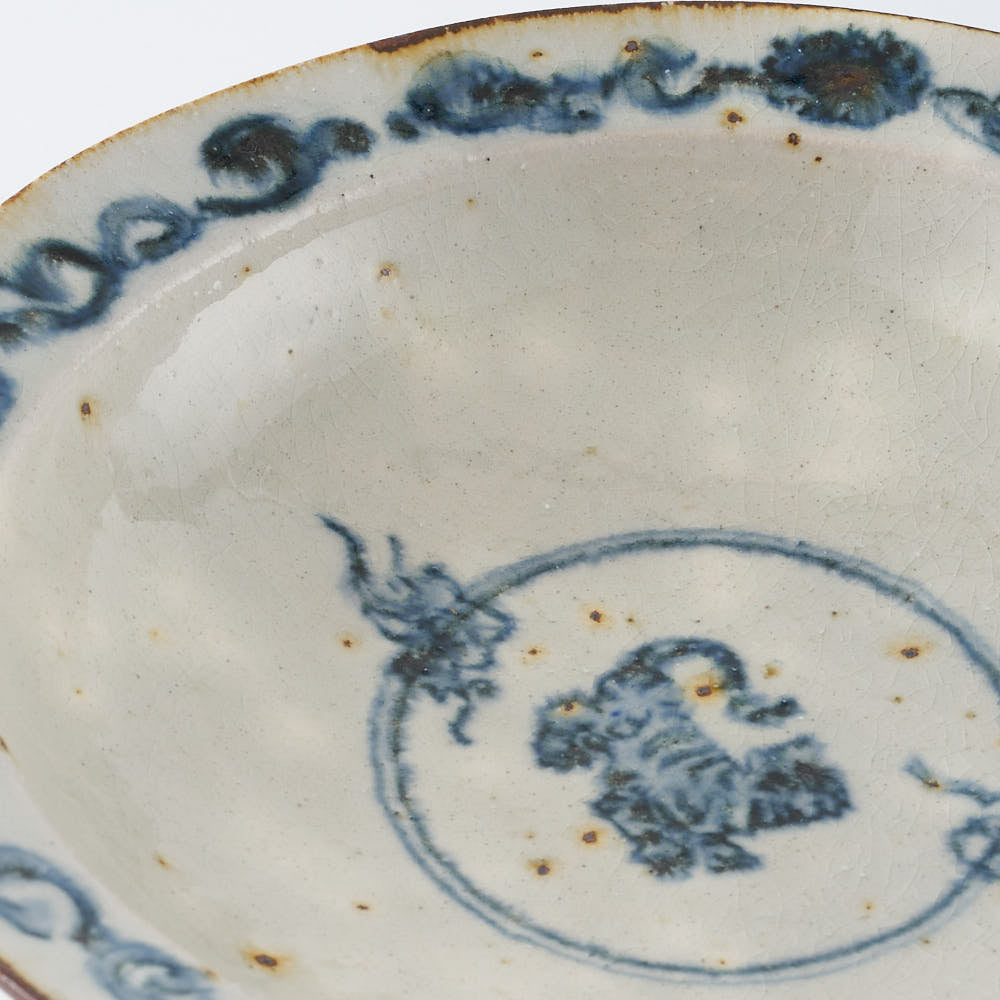 作家　市野吉記　安南手　リム浅鉢（虎）4