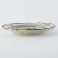 作家　市野吉記　安南手　輪花皿　8