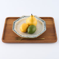 作家　市野吉記　安南手　八角皿　9