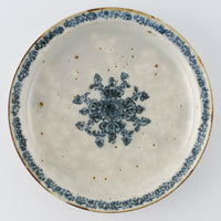 作家　市野吉記　安南手　皿（デルフト）17