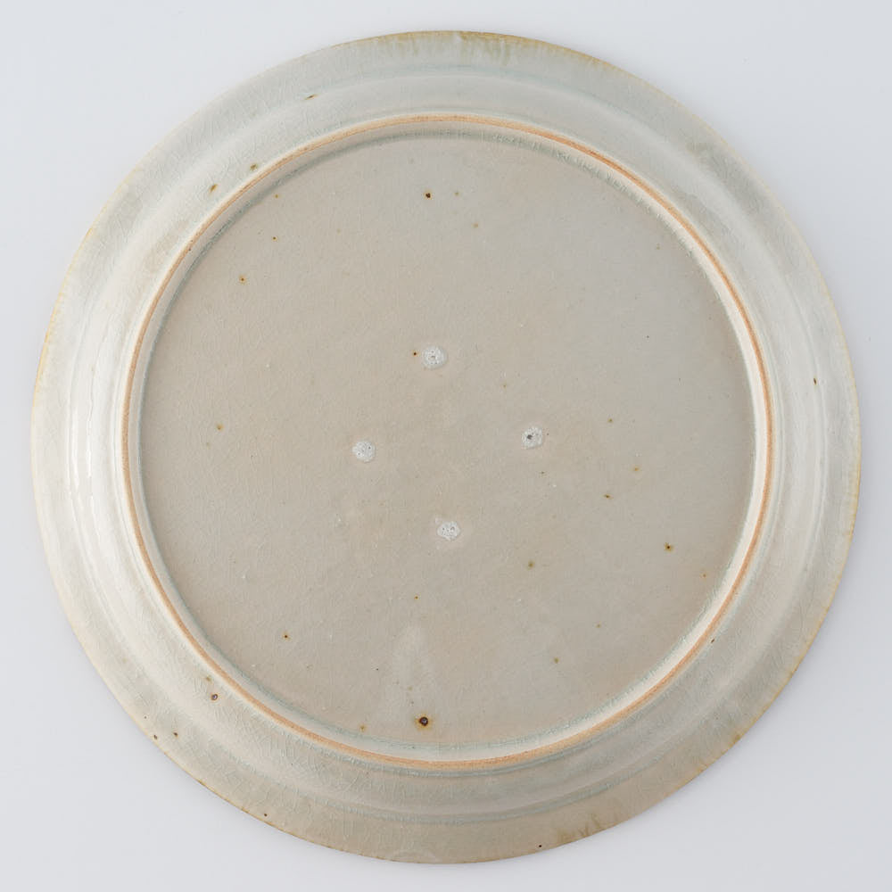 作家　市野吉記　安南手　皿（デルフト）17