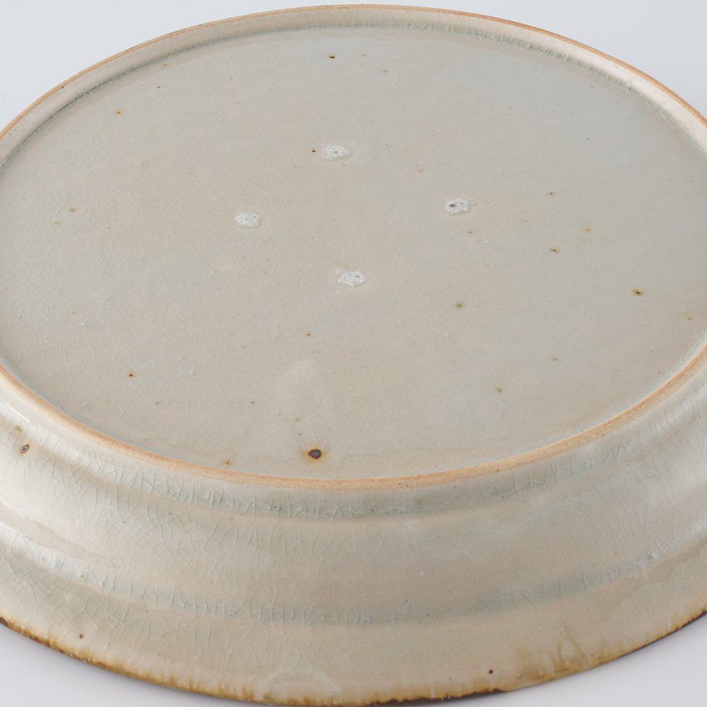 作家　市野吉記　安南手　皿（デルフト）17