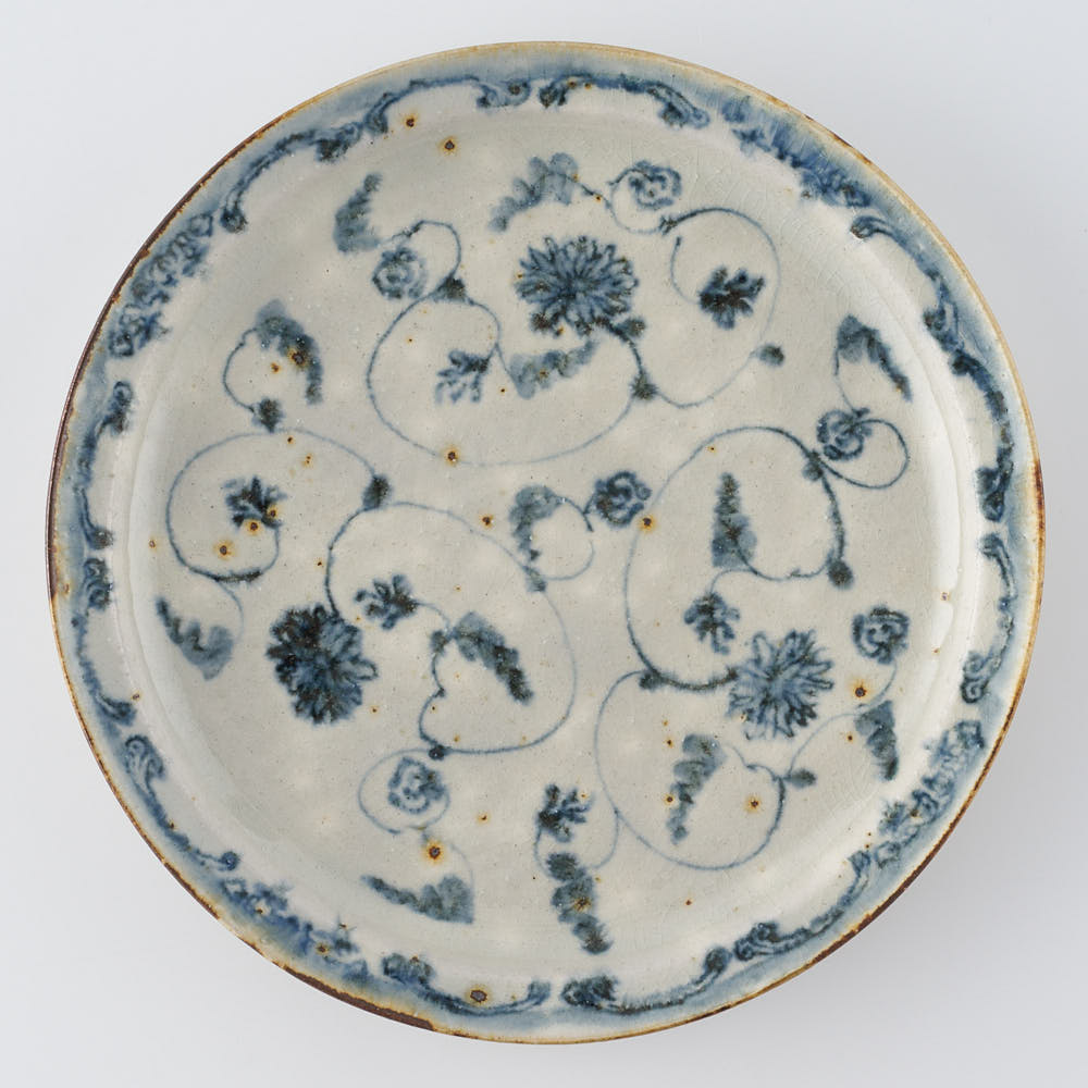 作家　市野吉記　安南手　7寸皿　5