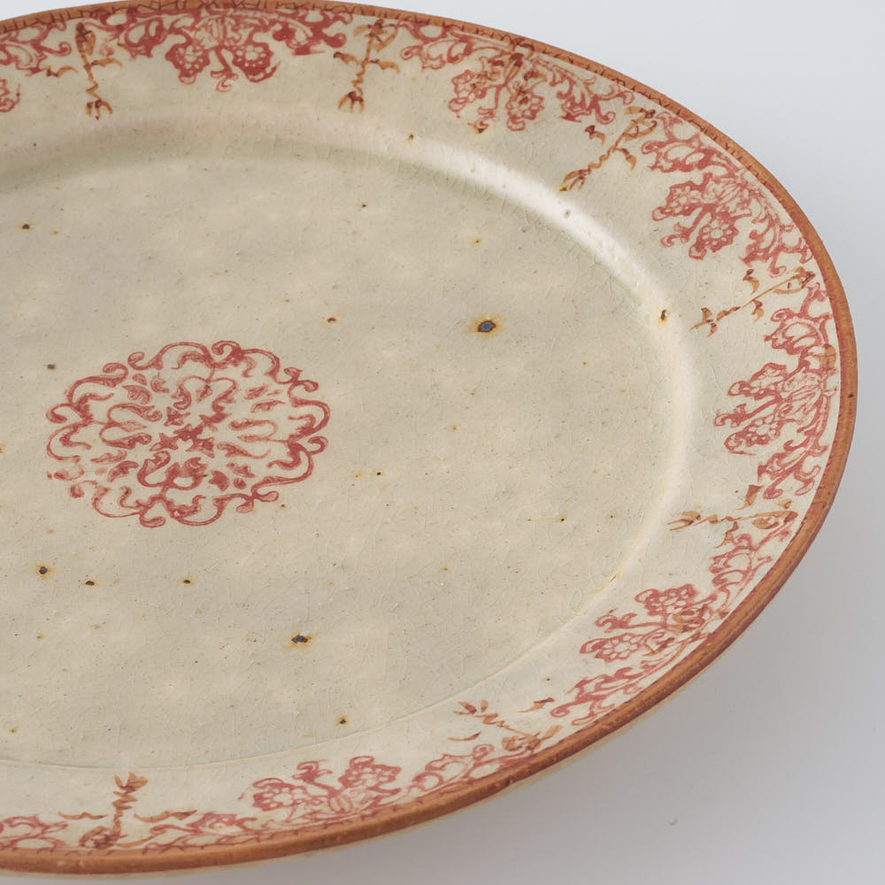 作家　市野吉記　ブロカント　リム皿7寸　30