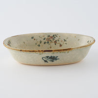 作家　市野吉記　シノワズリ　楕円鉢　35