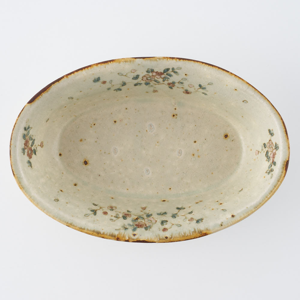 作家　市野吉記　シノワズリ　楕円鉢　35