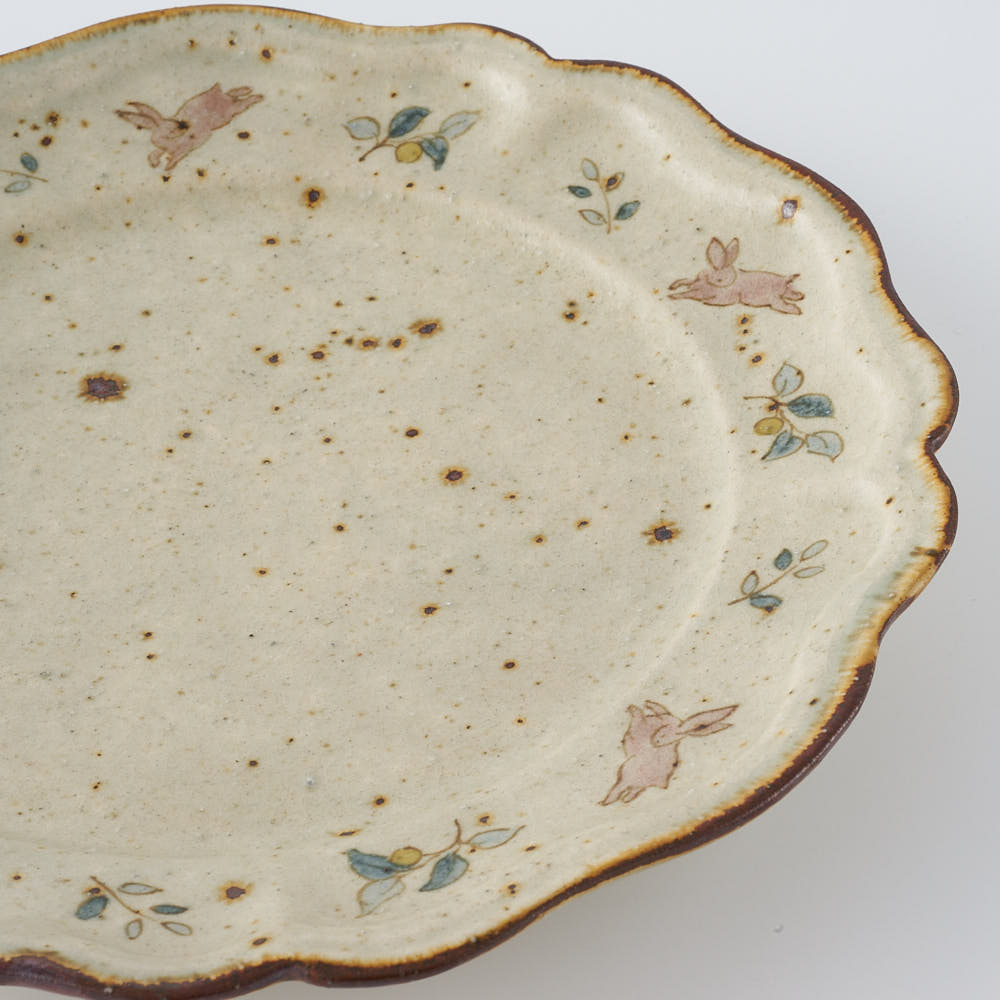 作家　市野吉記　シノワズリ　輪花皿　36