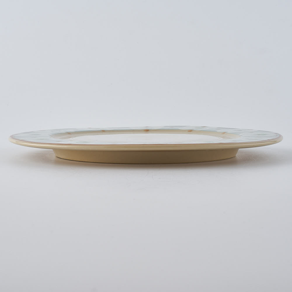 ふくべ窯 花水木 トルコ 20㎝リムプレート