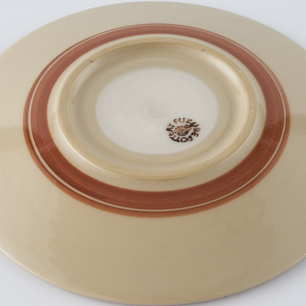 ふくべ窯 花水木 緑 15㎝プレート