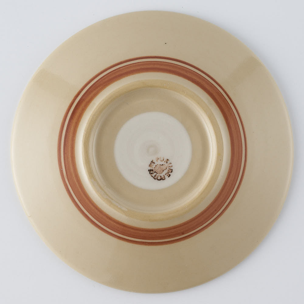 ふくべ窯 花水木 紺 15㎝プレート