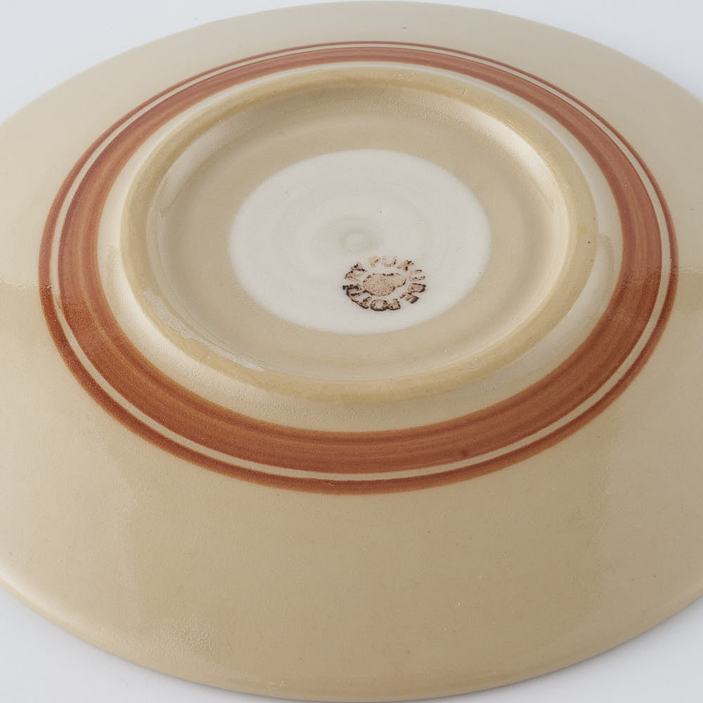 ふくべ窯 花水木 紺 15㎝プレート