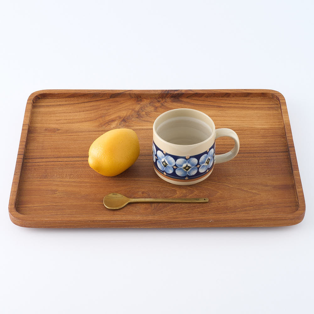 ふくべ窯 花水木 紺 カップ