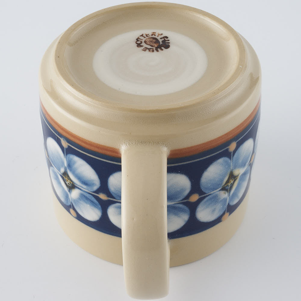 ふくべ窯 花水木 紺 カップ