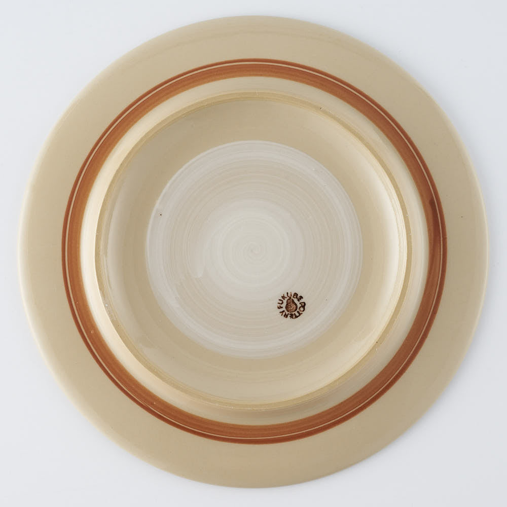 ふくべ窯 花水木 黄 20㎝リムプレート