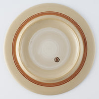 ふくべ窯 花水木 黄 20㎝リムプレート