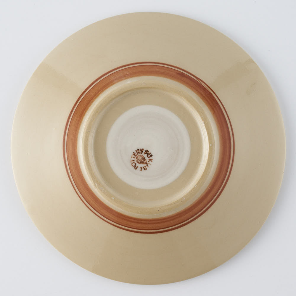 ふくべ窯 花水木 黄 15㎝プレート