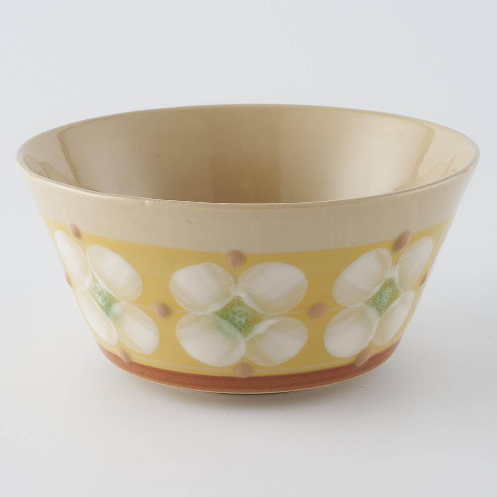 ふくべ窯　花水木黄　サラダカップ