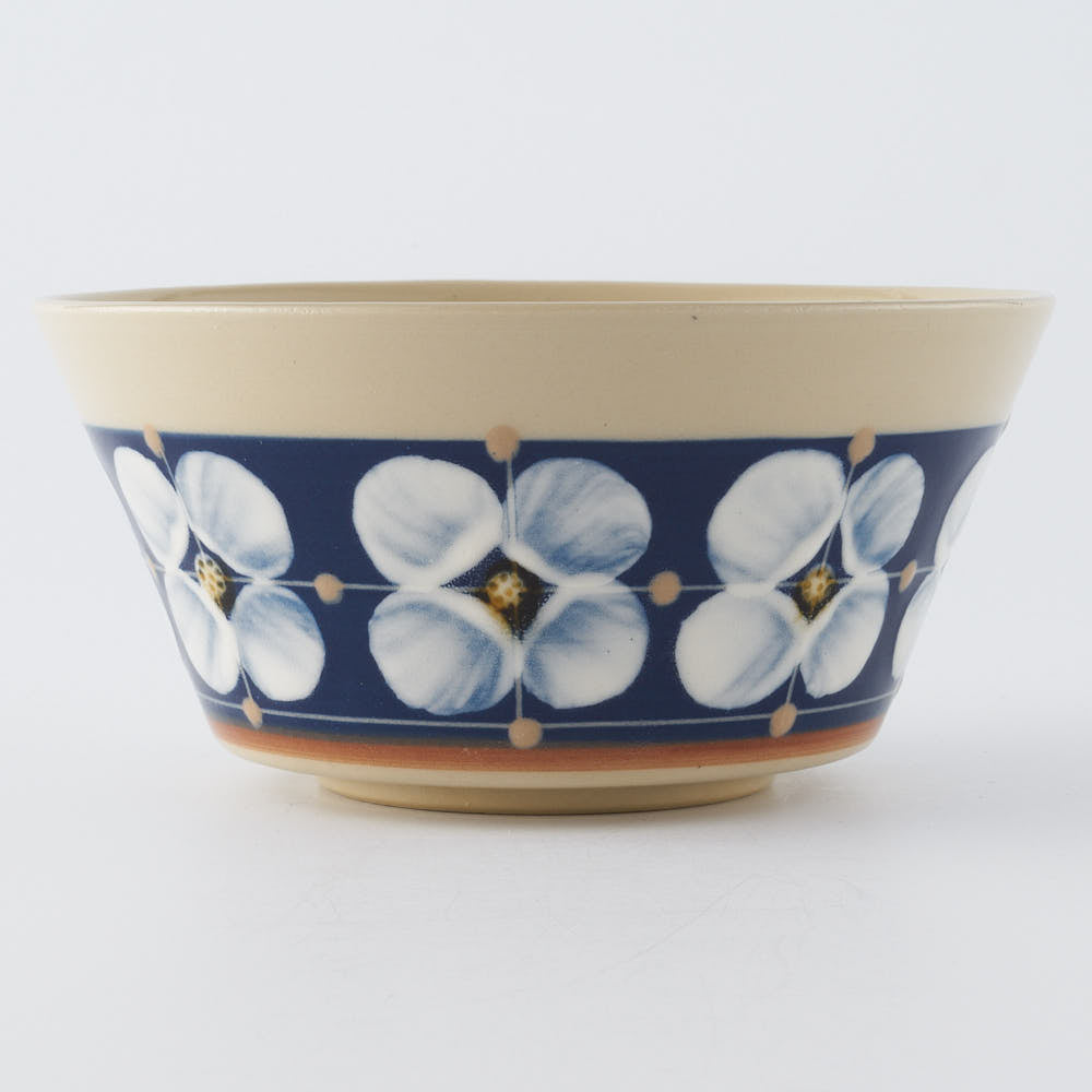 ふくべ窯　花水木紺　サラダカップ