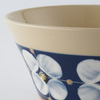 ふくべ窯　花水木紺　サラダカップ