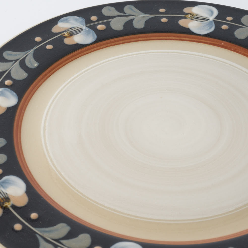 ふくべ窯　椿　20㎝リムプレート