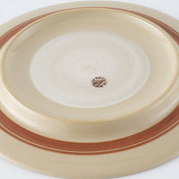 ふくべ窯　すみれ　20㎝リムプレート