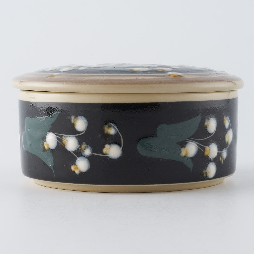 ふくべ窯　すずらん　蓋物