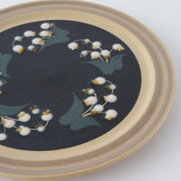 ふくべ窯　すずらん　17㎝リムプレート