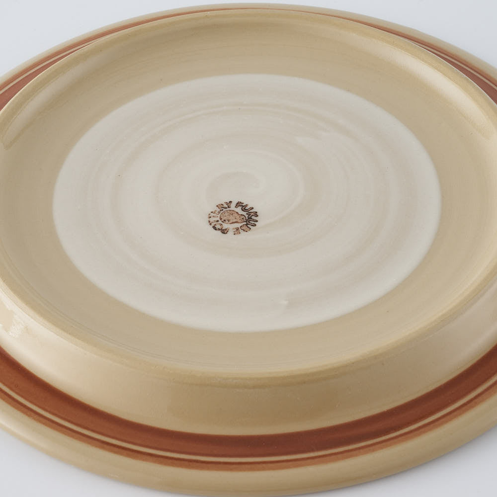 ふくべ窯　すずらん　17㎝リムプレート